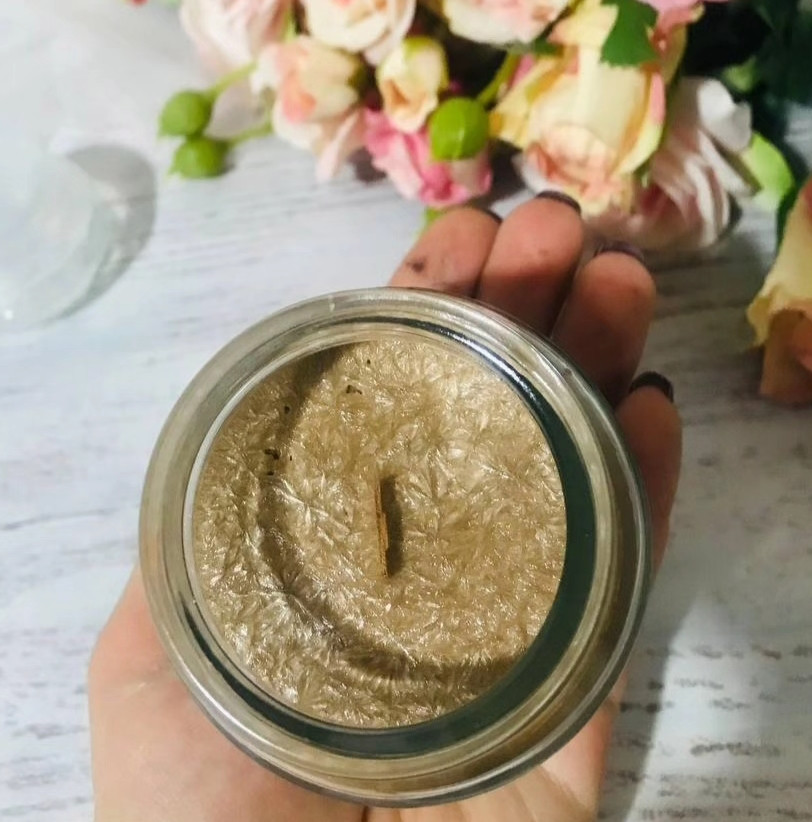 Свічка ароматична натуральна з дерев'яним гнотом. 205 мл, фото 1