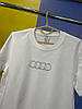 Футболка Люкс з принтом логотипа Audi (Ауді) для автомобіліста, 100% бавовна, на подарунок, фото 6