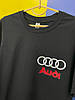 Футболка Люкс з принтом логотипа Audi (Ауді) для автомобіліста, 100% бавовна, на подарунок, фото 4