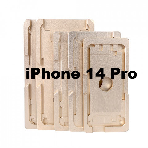 Форма металлическая для iPhone 14 Pro для отцентровки и склеивания дисплея со стеклом - фото 2 - id-p1859709155