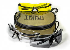 Окуляри захисні зі змінними лінзами Pyramex Rotator TRIKIT (комплект з 3-х окулярів)