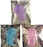 Насадка для стимуляції клітора на палець, вібратор або на головку пеніса, напальчник для сексу, фото 5