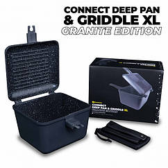 ТОСТЕР КАЗАН RIDGE MONKEY CONNECT DEEP PAN & GRIDDLE GRANITE EDITION XL