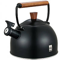 Чайник чорний із дерев'яною ручкою Ringel IQ Be Natural 2,5 л IQ-1001