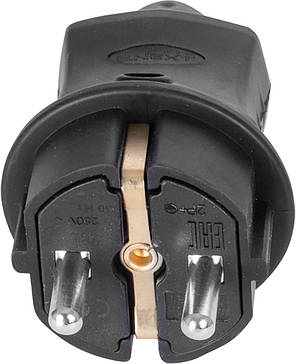 Вилка пряма каучукова e.plug.rubber.028.16, з з/к, 16А, фото 3