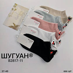 Шкарпетки жіночі Модал + бавовна Вишивка Мінні Маус/розмір 36-40/короткі/ 10 шт. в пакованні/весна-літо