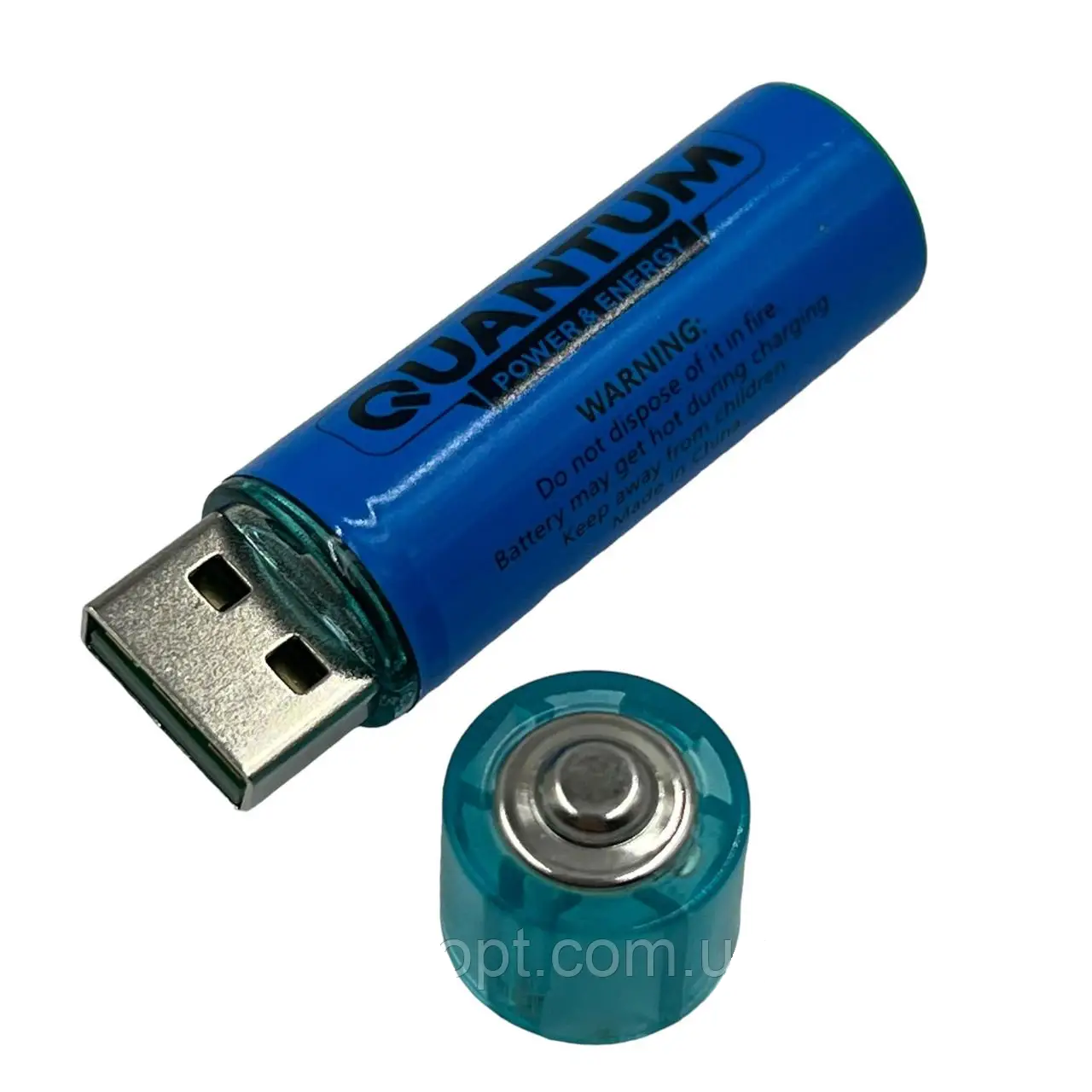 Акумулятор Quantum літій-іонний AA 1100mAh/1.5V ЗП USB 1шт.