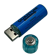 Акумулятор Quantum літій-іонний AA 1100mAh/1.5V ЗП USB 1шт.