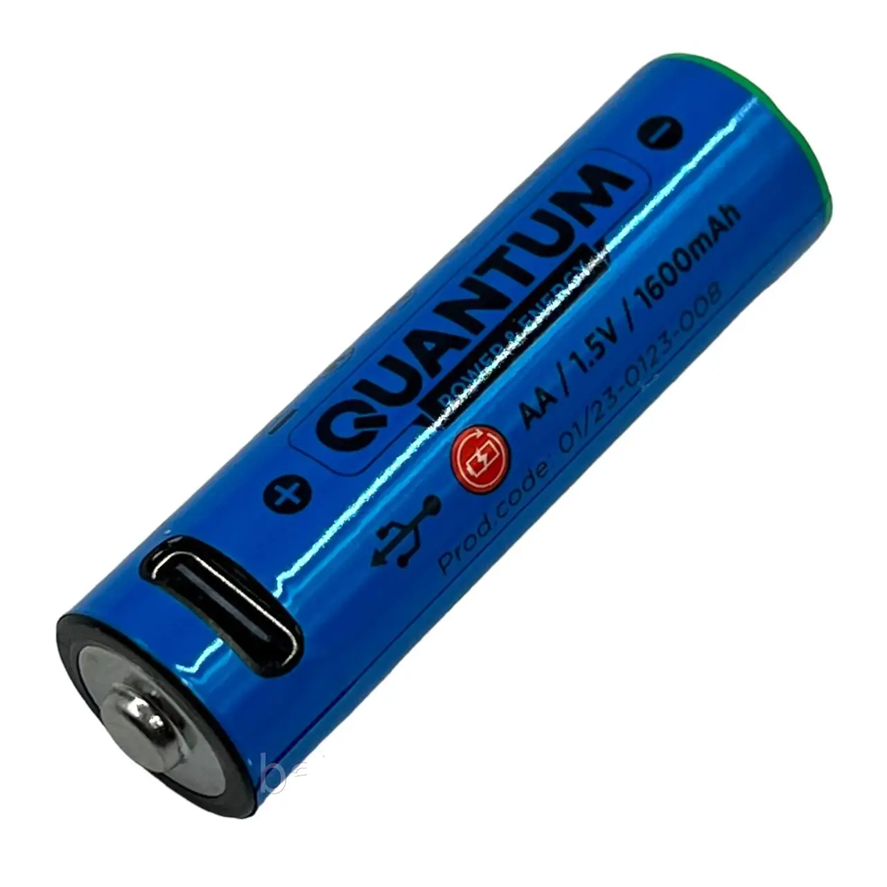 Акумулятор Quantum літій-іонний AA 1600mAh/1.5V USB-Type-C, фото 1
