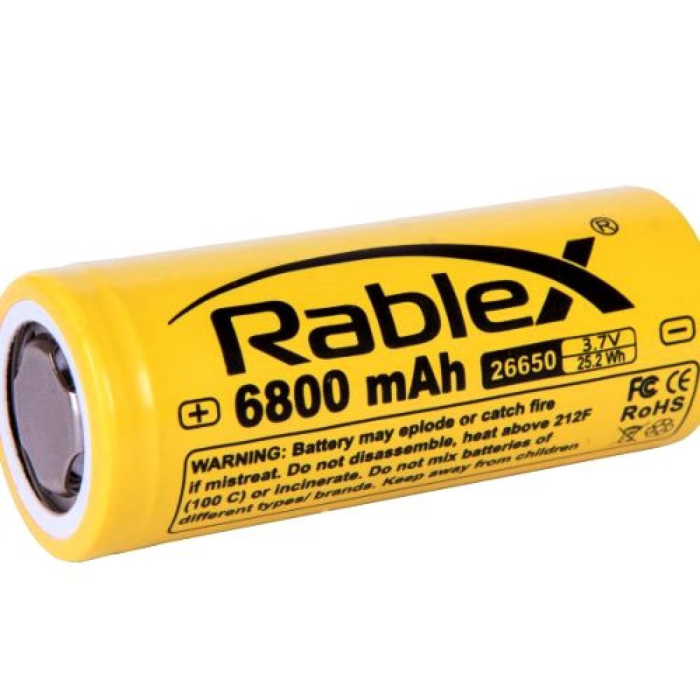 Акумулятор Rablex 26650 6800 mAh літій-іонний