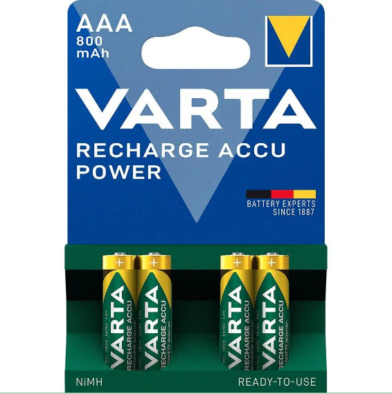 Акумулятор VARTA Rechargeable accu HR03 800mAh AAA 1.2V Ni-MH