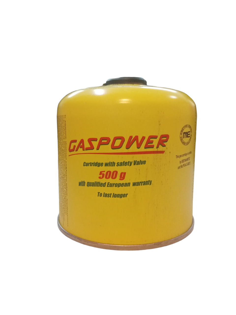 Балон газовий GasPower бутан картридж з різьбовим з'єднанням 500 г