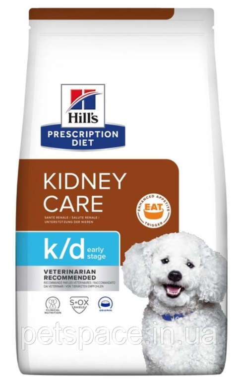 Корм Hill's PD K/D Early Stage (Хіллс для підтримки ф-цій нирок на раніх стадіях захв.) 1.5кг