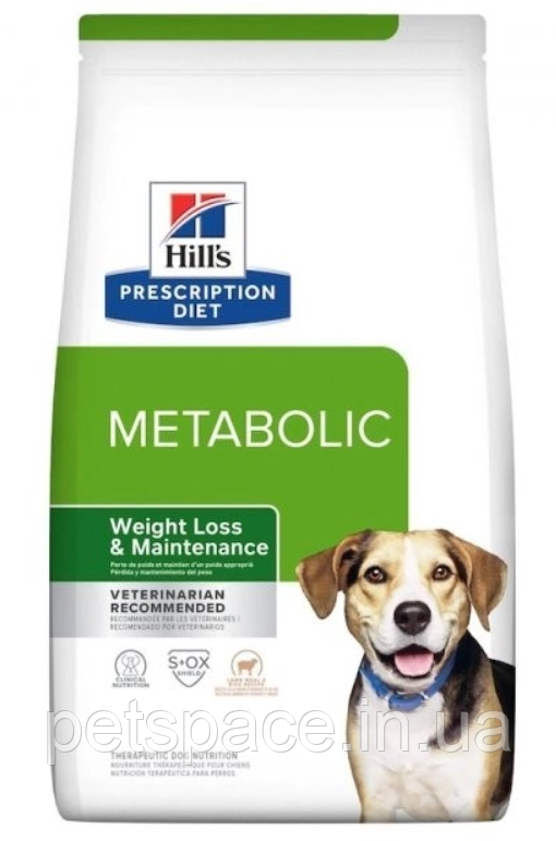 Корм Hill's PD Metabolic Lamb&Rice (Хіллс для контролю та оптимізації ваги ягня та рис) 1.5кг