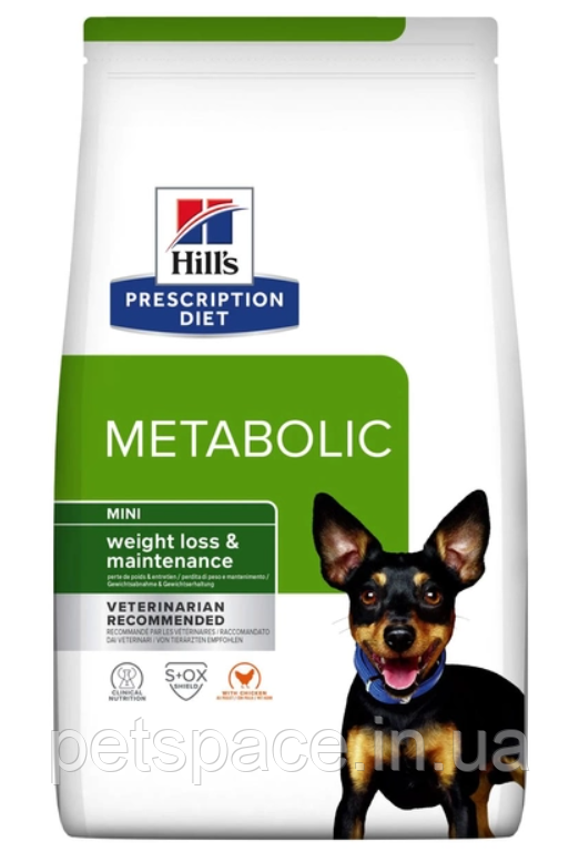 Корм Hill's PD Metabolic Mini (Хіллс для контролю та оптимізації ваги для дрібних порід собак) 1.5кг
