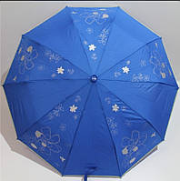 Зонт женский надежный полуавтомат с системой антиветер на 10 спиц от фирмы "Top Rain"