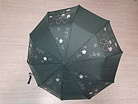 Жіноча парасоля ( Зонт женский ) в 3 складання,напівавтоматична ( полуавтомат ). "Flagman"