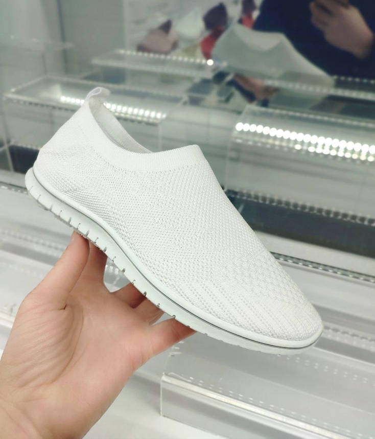 38 р Білі мокасини слипоны жіночі кеди кросівки літні, фото 1