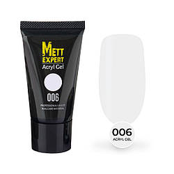 Акрил гель Mett Expert Acryl Gel White №006 Білий 60 г