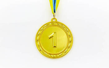 Медаль спорт d-6,5 см C-4841-1 золото ABILITY (38g, на стрічці)