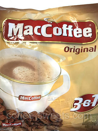 Кава в пакетиках 3 в 1 MacCoffee Оригінал 25*20 г, фото 1