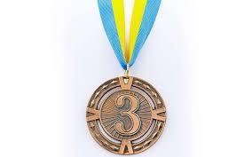 Медаль спорт d-6,5 см З-6401-3 бронза RAY (38g, на стрічці) C-6409