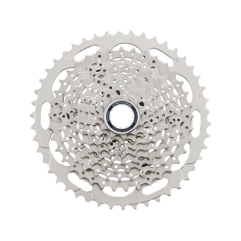 Касета Shimano CS-M4100-10 DEORE 11-46T 10 швидкостей сріблястий