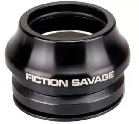 Кермова колонка Fiction SAVAGE HEADSET 1"1/8  45X45° 15 мм HEIGHT ALLOY для BMX інтегрована чорна