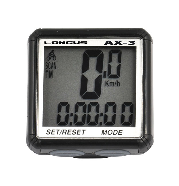 Велокомп'ютер LONGUS Special Edition AX-3 13 функцій чорний, фото 1