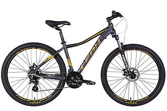 Велосипед LEON 27,5" XC-LADY SE AM Hydraulic lock out DD р.16.5" алюміній антрацитовий з золотим