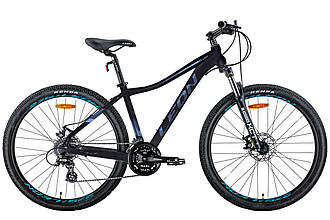 Велосипед LEON 27.5" XC-LADY AM Hydraulic lock out DD р.16.5" алюміній чорний з бузковим
