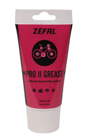 Смазка Zefal PRO II Grease 150 ml густа на літієвій основі /підшипники каретка втулки рульова/