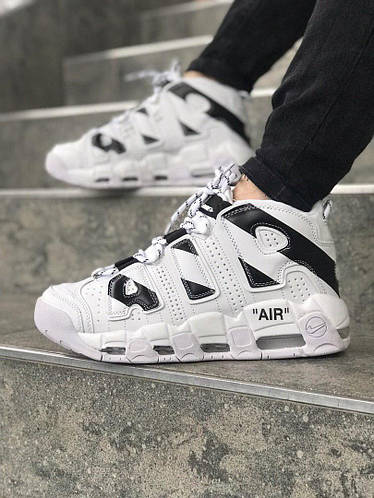 Air uptempo x off sale white