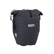 Сумка BÜCHEL на багажник 56.5х30х15см 25.4л  водонепроникна з гачками для кріплення чорний