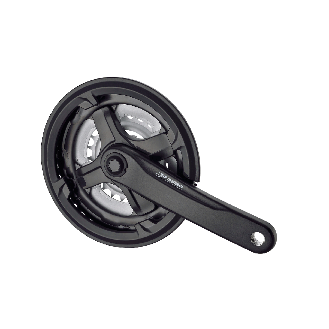 Шатун (комплект) PROWHEEL TA-CN68 170mm 24/34/42T алюміній чорний