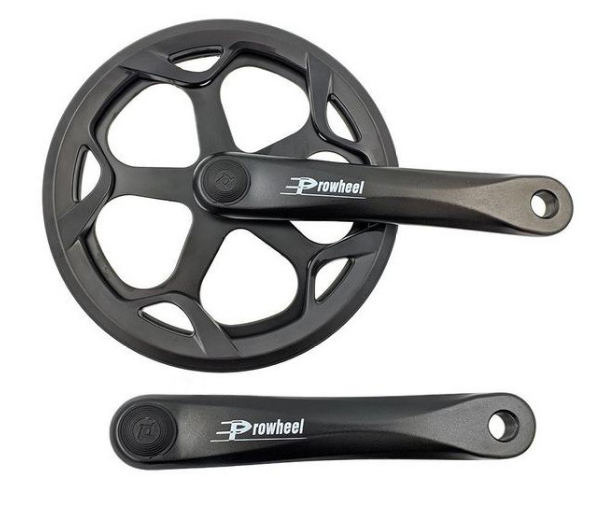 Шатуни комплект PROWHEEL FOLDING PRO-546P квадрат 170мм 46T 1/8" CITY алюміній чорний