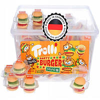 Упаковка жевательных мармеладных конфет TROLLI mini burger 10гр*60 ШТ.