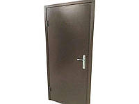 Двері вхідні металеві Метал/ДСП права Лідер Економ Плюс 950*2040 темно-коричневий ТМ ПОРТАЛА