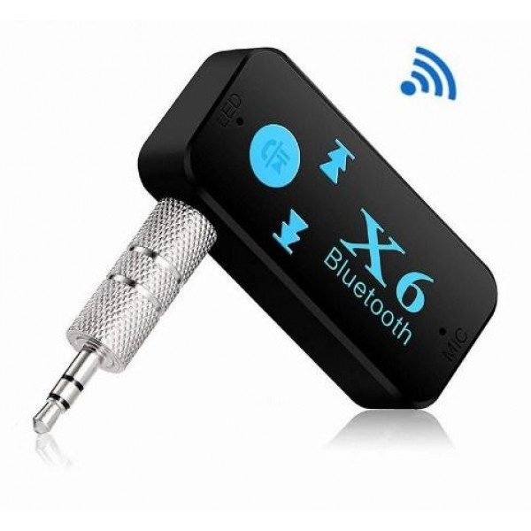 Блютуз гарнітура автоадаптер Grb Aux MP3 Wav Wireless Receiver X6 6948