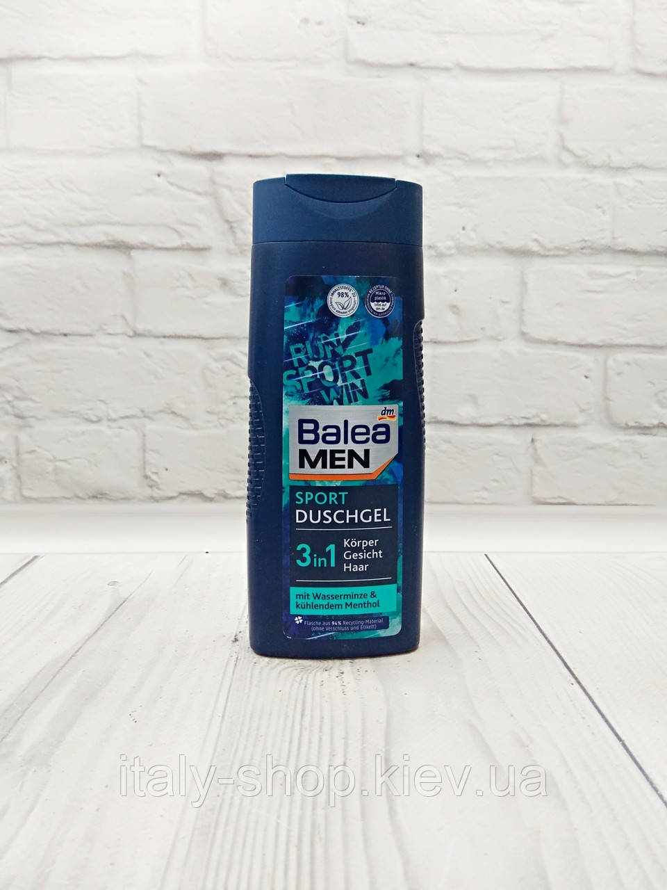 Balea Men Sport Duschgel 3 in 1 Vegan - Чоловічий гель для душу 3 в 1, 300 мл, Німеччина
