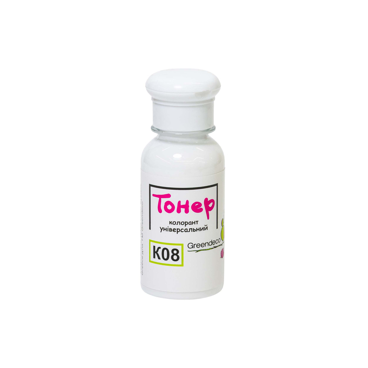 Колорант универсальний Toner K08 (Белый) 100 мл. Greendeco