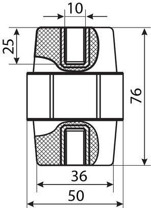 Ізолятор-тримач SM76, АсКо (шт), фото 4