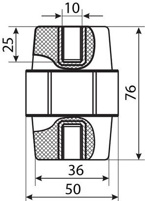 Ізолятор-тримач SM76, АсКо (шт), фото 2