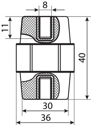 Ізолятор-тримач SM45, АсКо (шт), фото 4