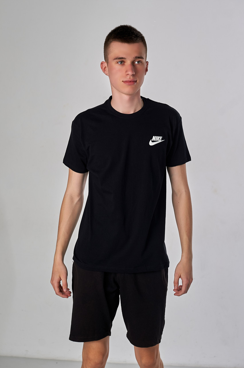 Чоловіча футболка Nike, чорного кольору - фото 1 - id-p1864157217