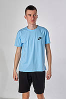 Мужская футболка Nike, голубого цвета