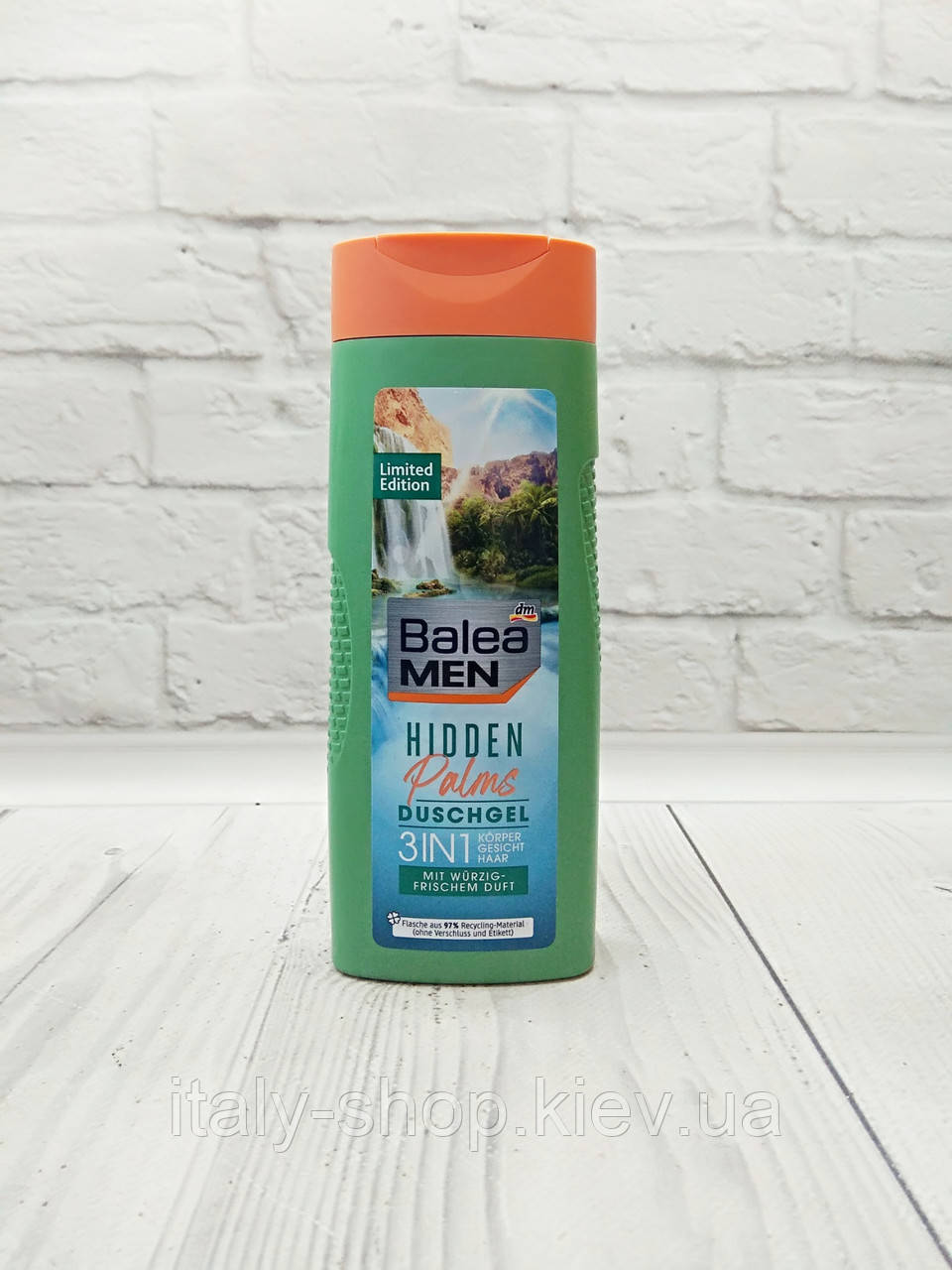 Balea Men Hidden Palms Duschgel 3 in 1 Vegan -  Чоловічий гель для душу 3 в 1, 300 мл, Німеччина