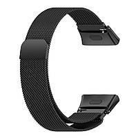 Магнітний ремінець Milanese Loop для Xiaomi Redmi Watch 3 | HMU | 17 мм | чорний
