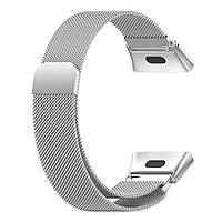 Магнітний ремінець Milanese Loop для Xiaomi Redmi Watch 3 | HMU | 17 мм | сріблястий