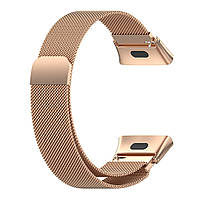 Магнитный ремешок Milanese Loop для Xiaomi Redmi Watch 3 | HMU | 17 мм | розовое золото